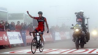 Aru retains lead in Vuelta as De Marchi claims stage 14 win