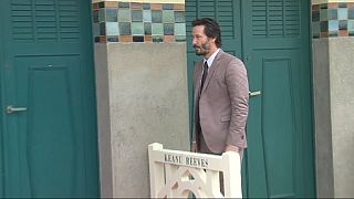 Keanu Reeves on the Deauville boards