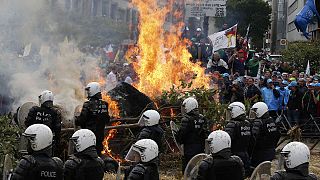 Tausende Landwirte protestieren in Brüssel