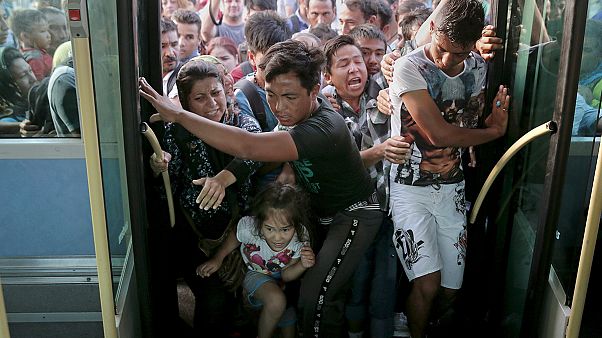 Rund 12.000 Migranten werden von Lesbos nach Athen gebracht Rund 12.000 Migranten werden von Lesbos nach Athen gebracht