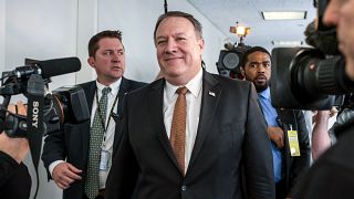 Image: Pompeo meets with Senator Warner in wake of North Korea meeting