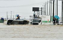 Überschwemmungen nach starkem Regen in Japan
