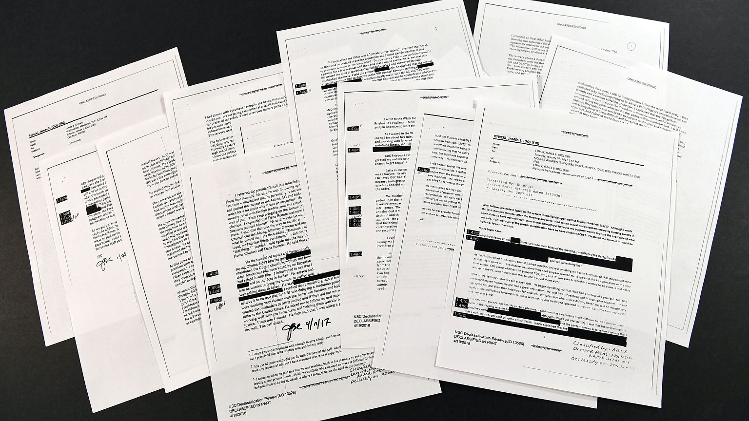 Image: Comey memos