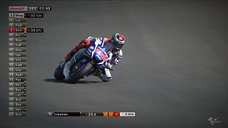 Lorenzo sets record lap in practice for San Marino GP