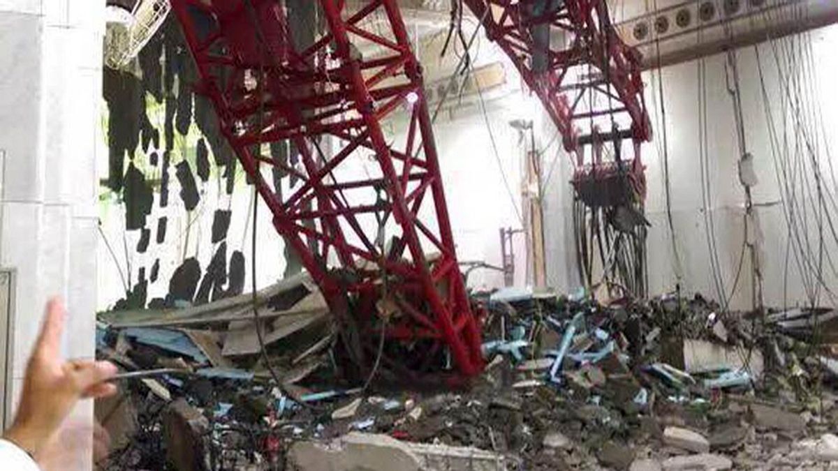 بیش از شصت کشته بر اثر سقوط جرثقیل در مسجد الحرام