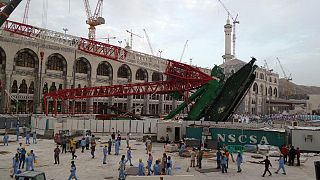 سقوط جرثقیل در مسجد الحرام بیش از صد کشته بر جا گذاشت