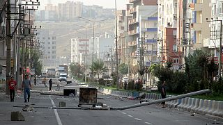 Residents inspect damage as Cizre curfew lifted in Turkey