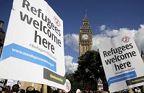 Milhares desfilam em Londres no Dia Europeu de Ação pelos Refugiados