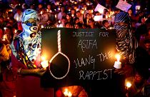 Image: People protest for Rape victim in Bangalore