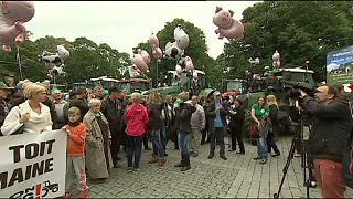 Estonian farmers protest at falling prices