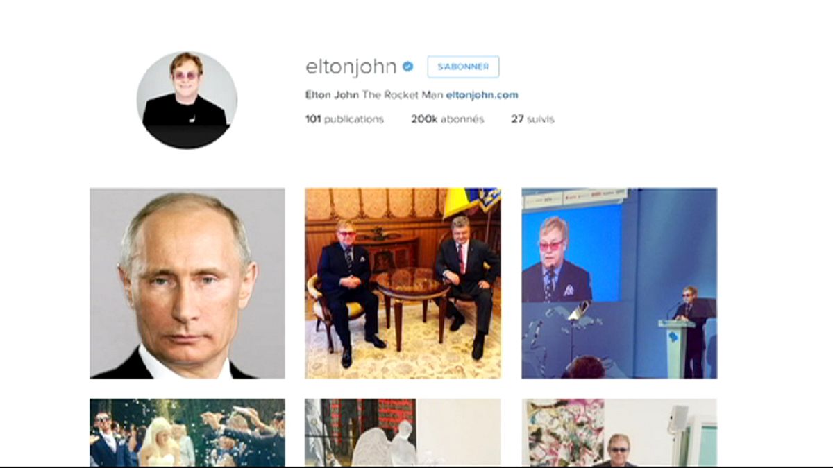 Elton John : "Merci président Poutine de m'avoir téléphoné pour parler des gays"