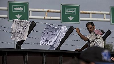 "Человеческая пробка" на венгерской границе