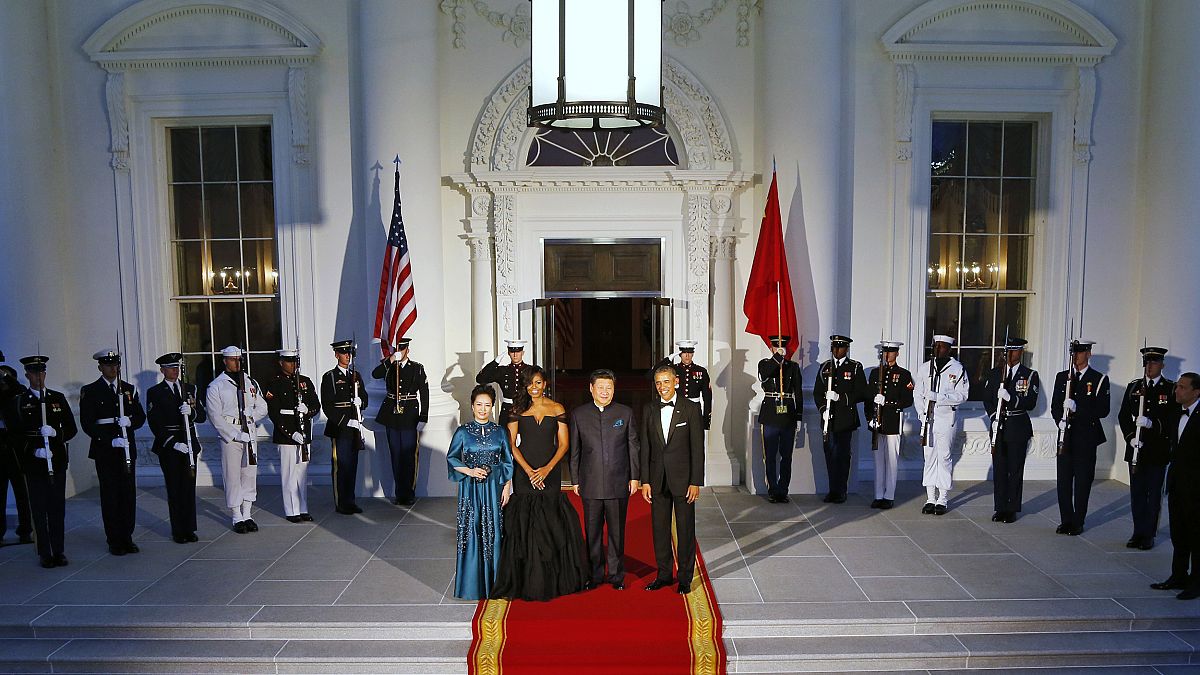 Image: Barack Obama, Xi Jinping, Peng Liyuan, Michelle Obama