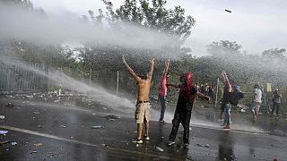 Hungary border clashes: "Children were crying because of the gas, people retching"