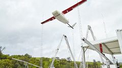 Image: A zip full of cargo launching into flight.