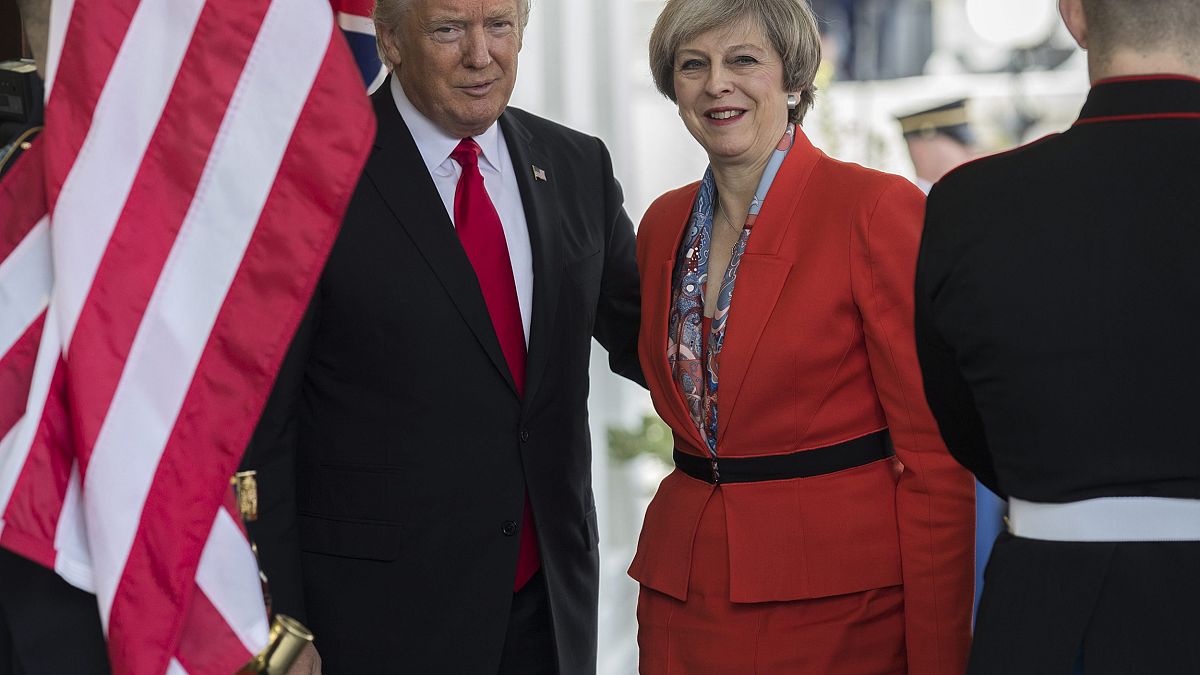 Image: Donald Trump and Theresa May