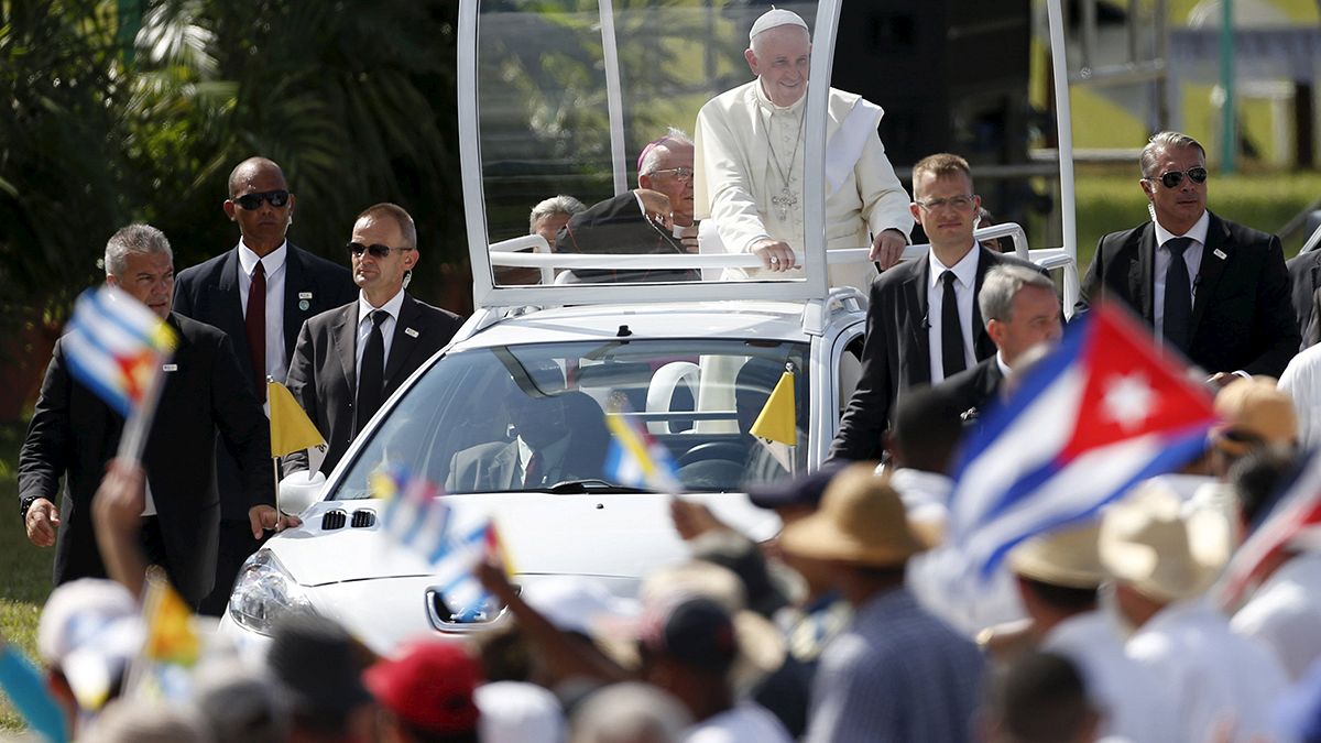 Papst Franziskus im kubanischen Holguín