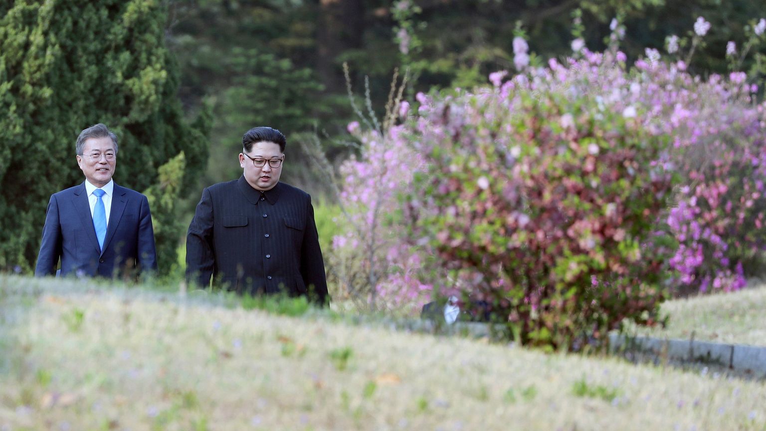 Image: Inter-Korean summit between heads of state of South and North Korea 