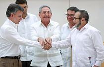 رئیس جمهوری کلمبیا و رهبر فارک با یکدیگر توافق کردند