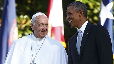 Ferenc pápa és Obama elnök találkozója