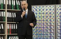 Image: Israeli Prime Minister speaks on Iran in Tel Aviv