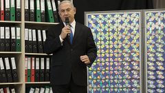 Image: Israeli Prime Minister speaks on Iran in Tel Aviv