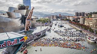 Gary Hunt wins Cliff Diving Championship in Bilbao