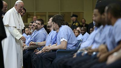 Pope Francis visits prisoners in Philadelphia