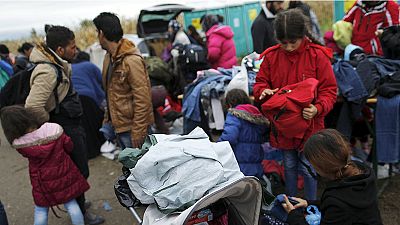 Clothes for refugees on Croatia-Serbia borders