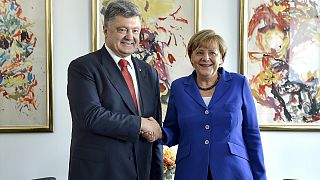 Merkel y Poroshenko reafirman su posición frente a Rusia en la ONU