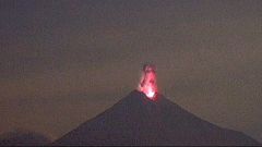 Nem nyugszik a Colima vulkán Mexikóban