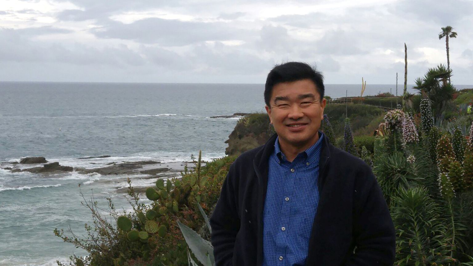 Image: Handout photo of Tony Kim, one of the three Americans being held cap