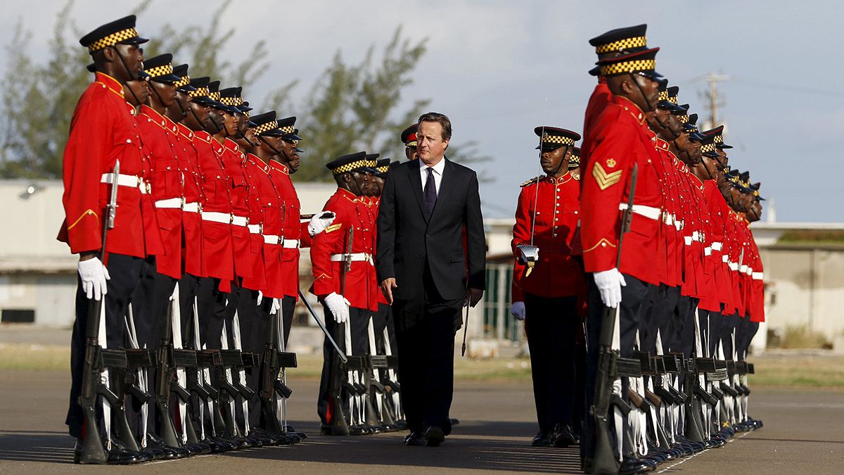 Visita incómoda de David Cameron a Jamaica