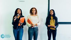 Image: Bria Snell, India Skinner and Mikayla Sharrieff