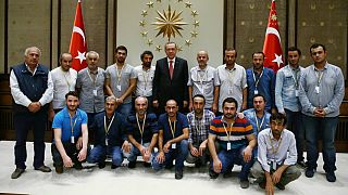 وصول المخطوفين الأتراك إلى انقرة بعد الإفراج عنهم في جنوبي العراق
