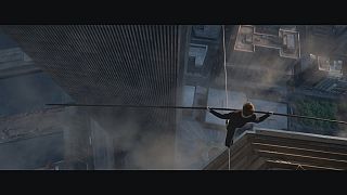 فیلم «راه رفتن» روی طناب بین برج های دوقلوی نیویورک