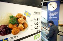 Image: Ikea's Swedish meatballs on a sign in the Ikea Cafe.