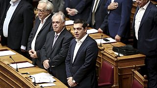 Grèce : cérémonie d'investiture du nouveau parlement