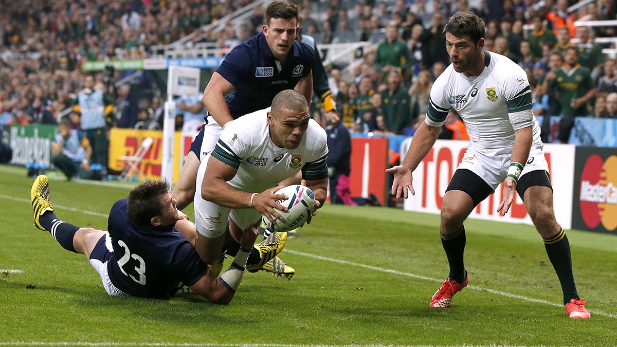 Rugby World Cup 2015: South Africa down Scotland to move top
