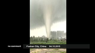Impressionante tornado in Cina