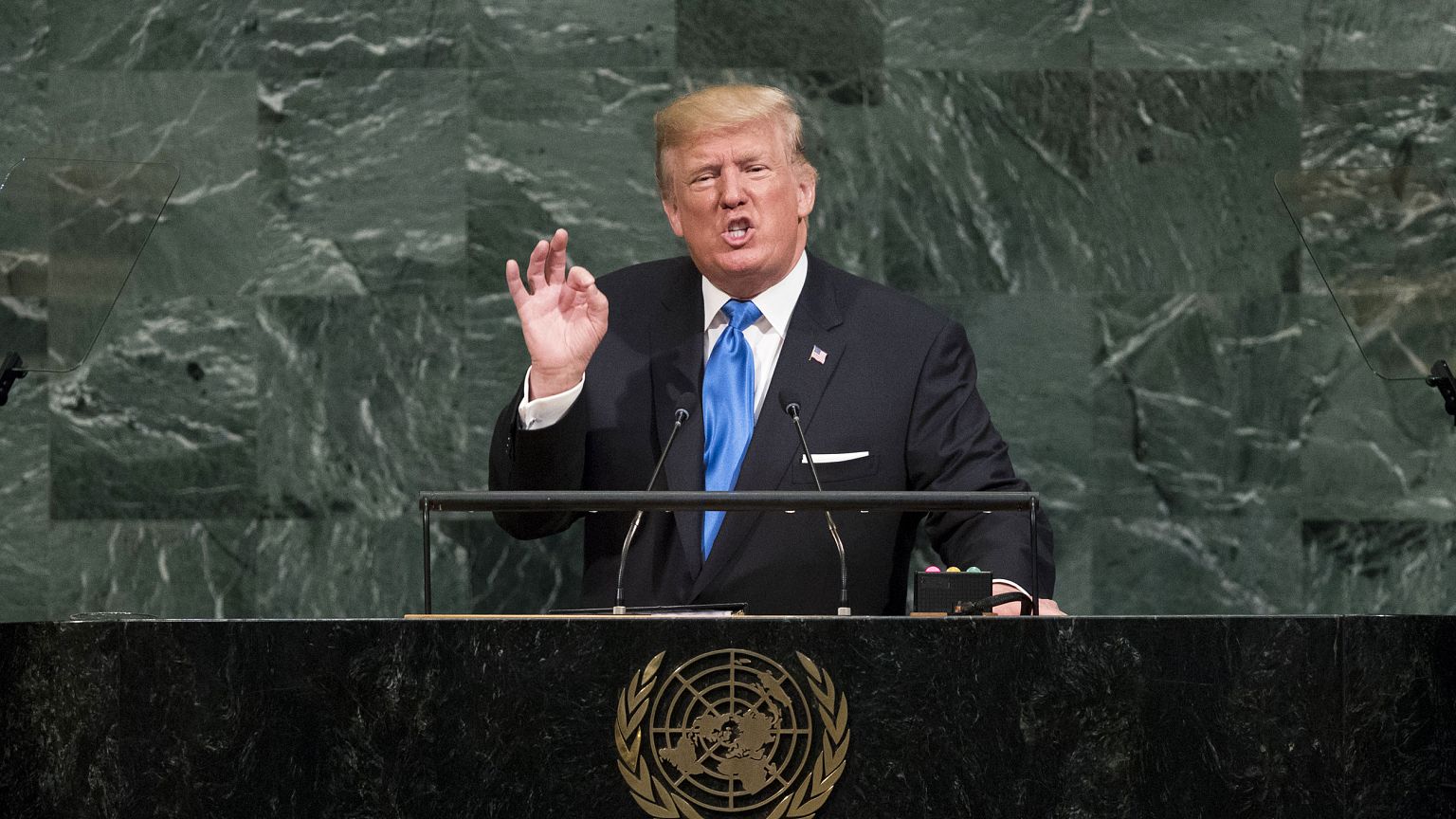 Image: President Donald Trump addresses the United Nations General Assembly
