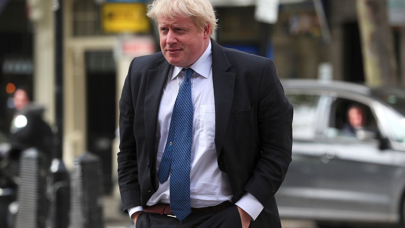 Image: Britain's Boris Johnson is in Washington Monday.
