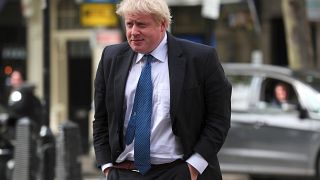 Image: Britain's Boris Johnson is in Washington Monday.