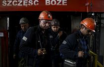 Bergarbeiter in Polen streiken