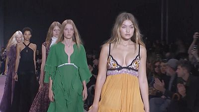 Gigi Hadid steals the Valli show at Paris Fashion Week