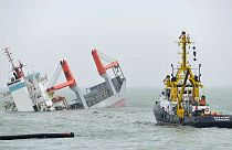 Bélgica: Naufrágio de cargueiro após colisão ao largo de Zeebruge