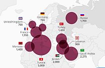 IŞİD'e en fazla katılım Tunus, Suudi Arabistan ve Ürdün'den