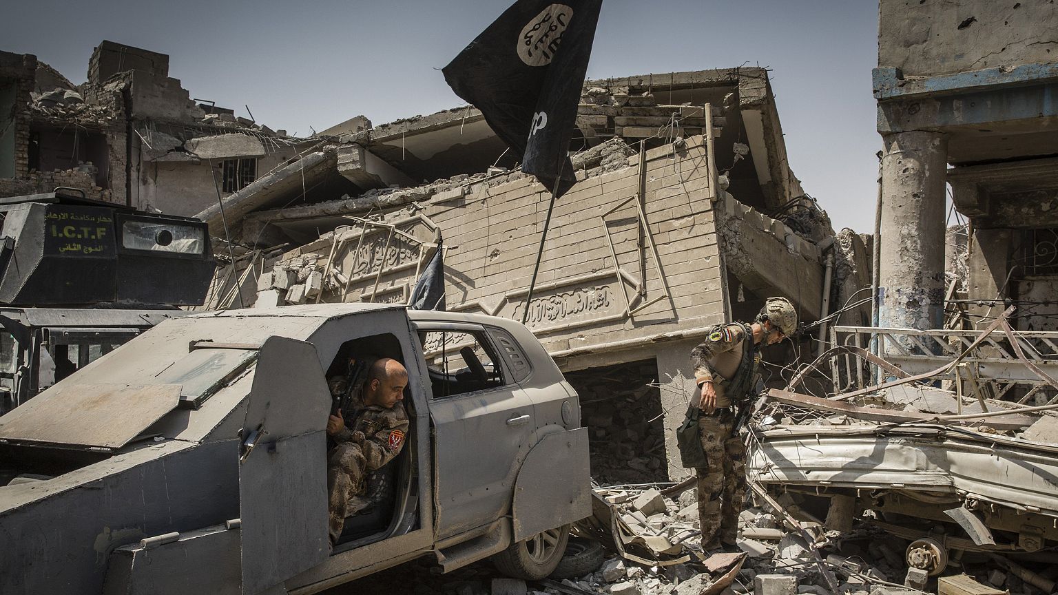 Image: An unused car bomb from the Islamic State group in Mosul, Iraq.