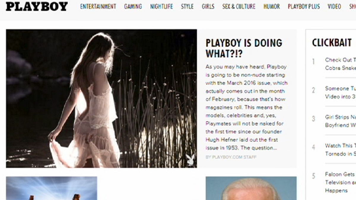 No more nudes in Playboy