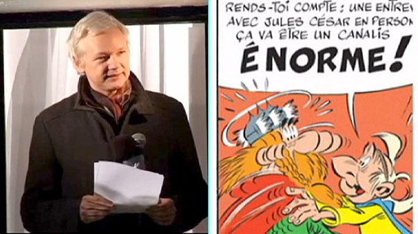 Képregény figura lett Assange Képregény figura lett Assange